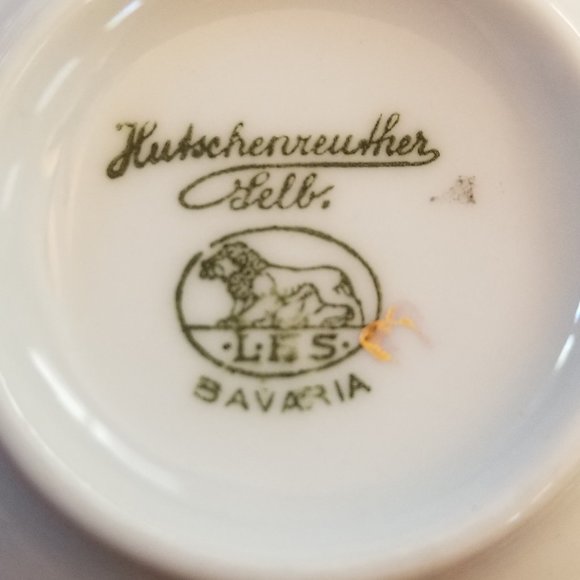 2 Hutschenreuther Selb LHS "Vernon" Salad Plates & Cups with Saucers, Bavaria - Picture 10 of 11